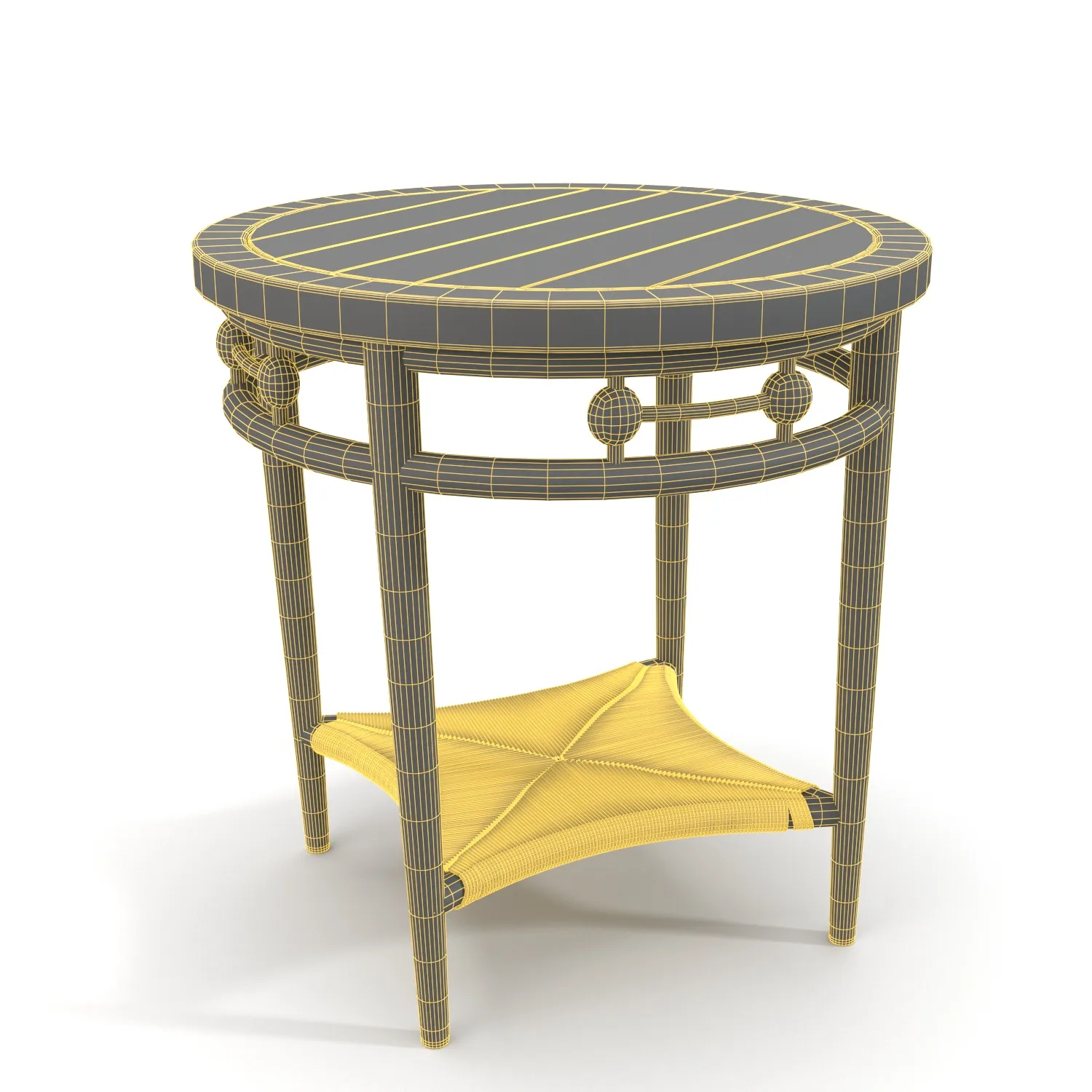 Newport Rush Side Table PBR 3D Model_07